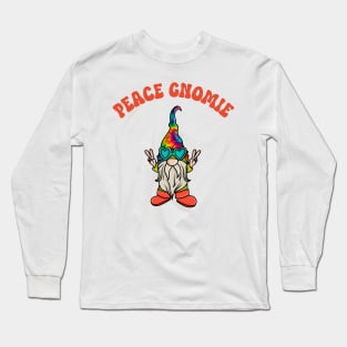 Hippie Peace Gnomie Long Sleeve T-Shirt